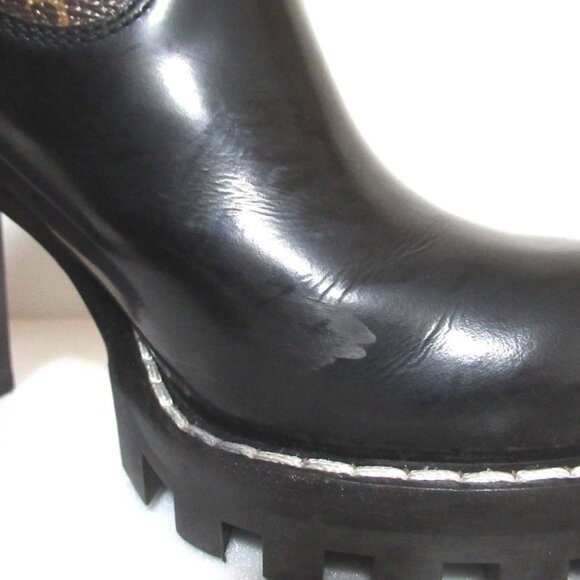 Louis Vuitton LV Monogram Heeled Ankle Chunky Combat Boots Booties 36 / 6 - Picture 9 of 9